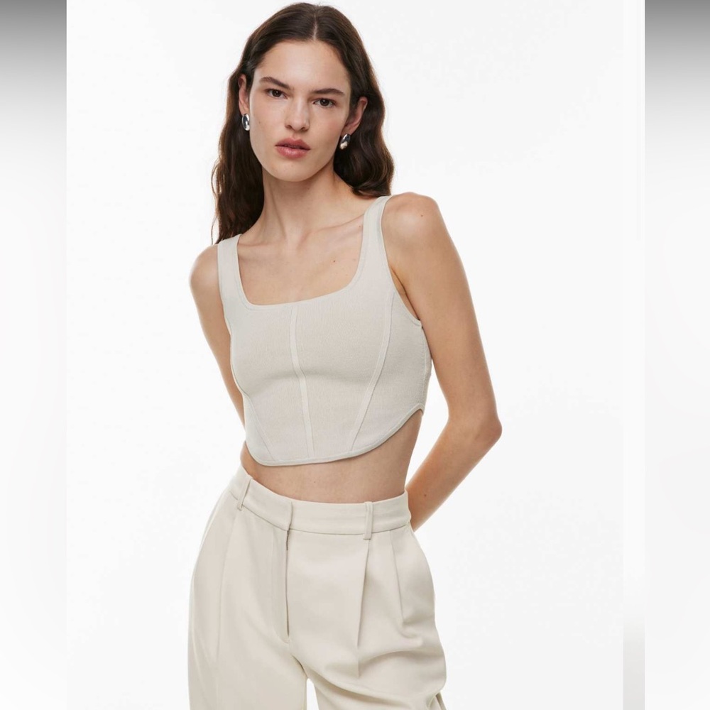 ARITZIA BABATON SCULPT KNIT BUSTIER TANK